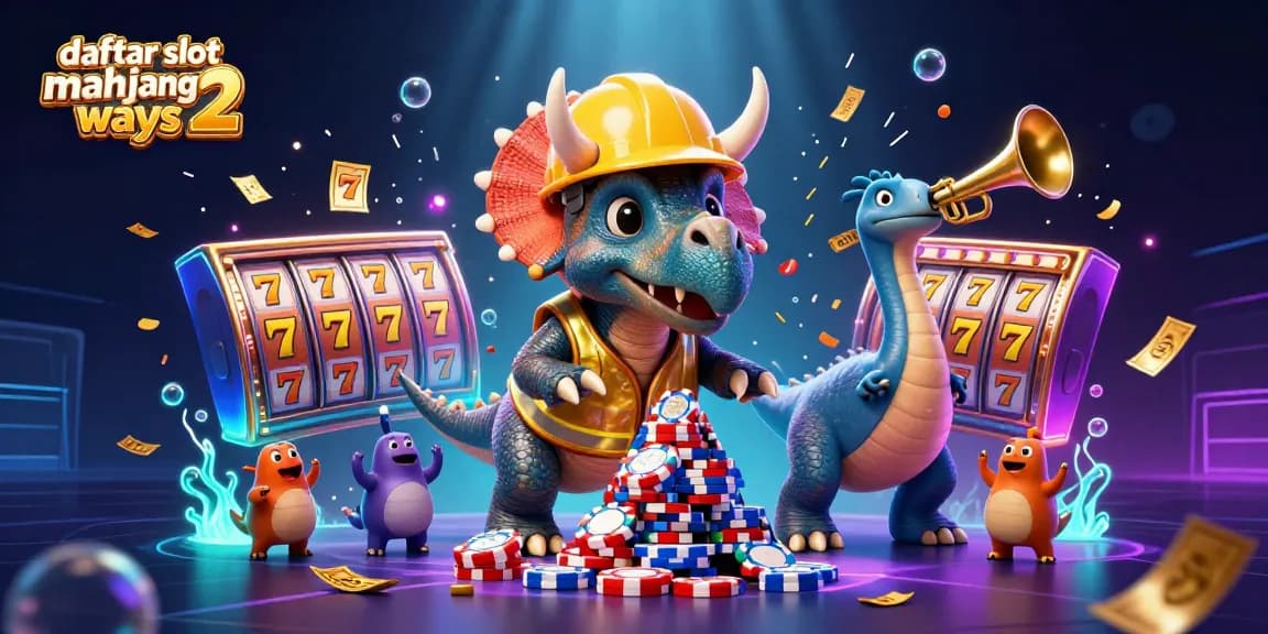 Spin winning rewards with daftar slot mahjong ways 2 as vibrant characters celebrate surrounded by jackpot reels and festive confetti.