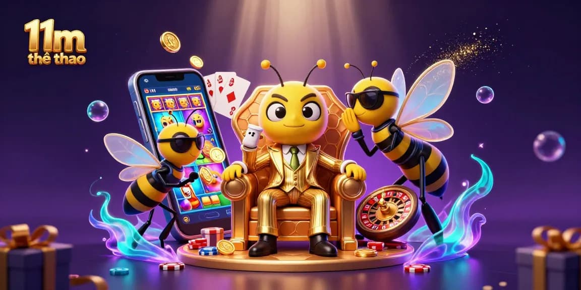Engaging 11m thể thao scene with colorful slots and vibrant characters showcasing exciting gameplay.