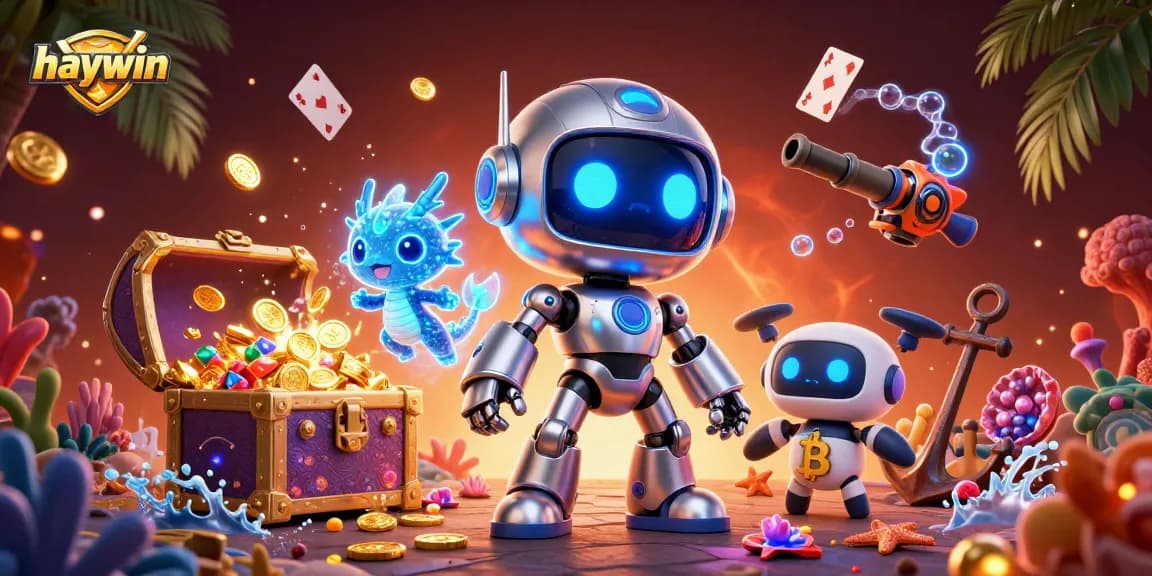 Explore the vibrant world of haywin with a dynamic cyberpunk casino scene filled with action.