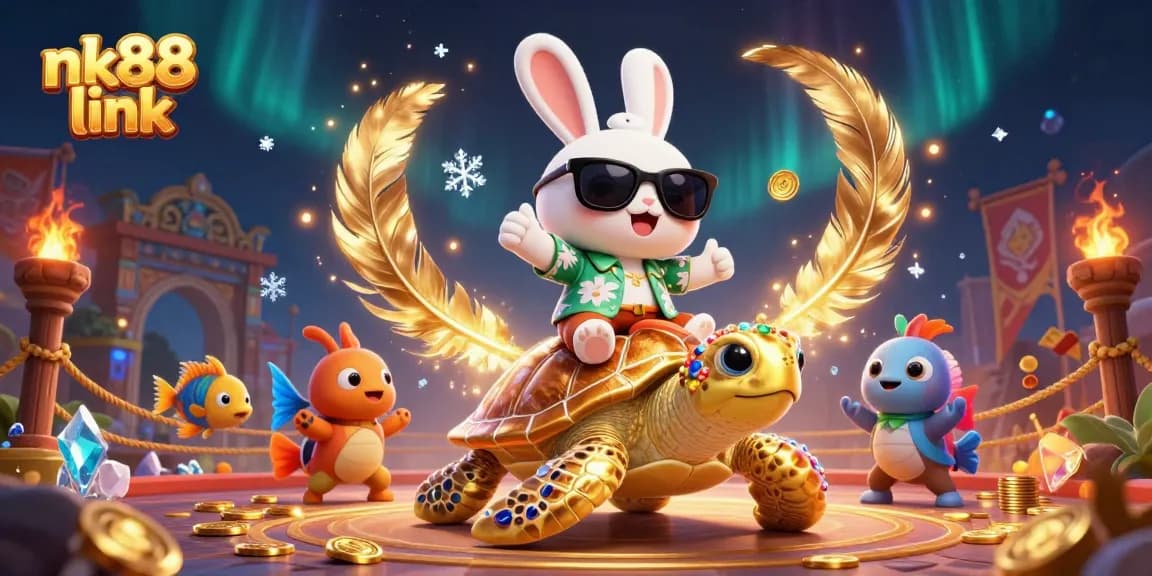 Experience nk88 link for exciting odds and vibrant gameplay in a colorful casino scene.