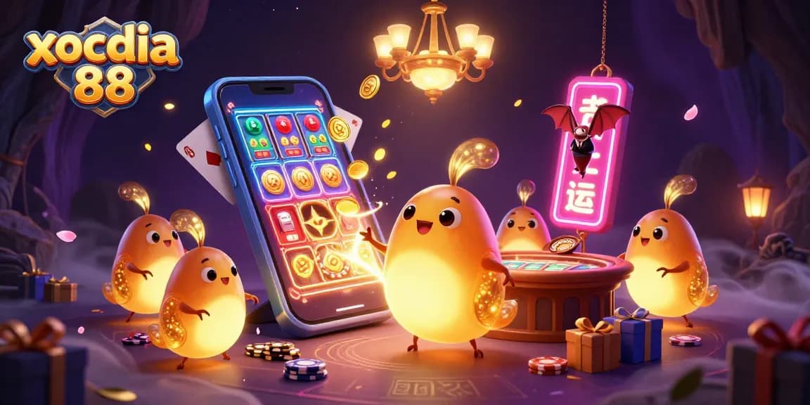 Xocdia 88 inviting gamblers to win while enjoying vibrant casino-themed elements in 3D illustration.