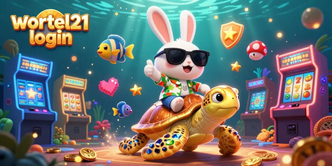 Engage with wortel21 login for exciting slot games portrayed in a vibrant 3D illustration.