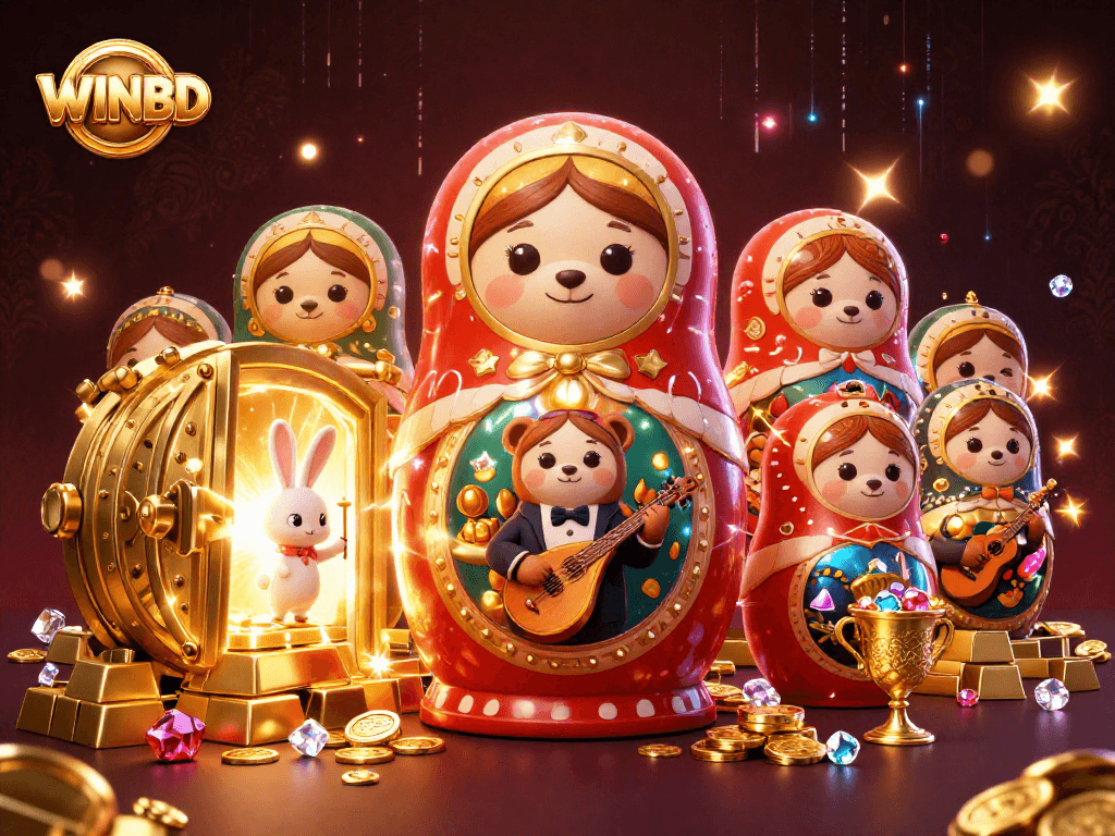WINBD offers exciting gaming experiences with vibrant casino action and joyful characters.