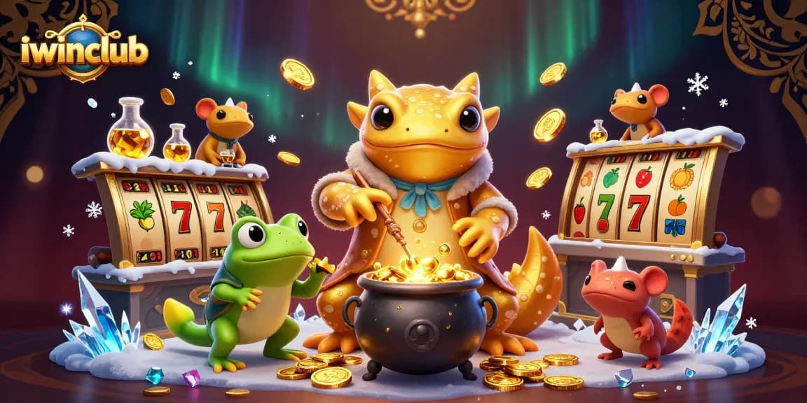 Experience thrilling wins at iwinclub with golden alchemical magic and dynamic slot elements.