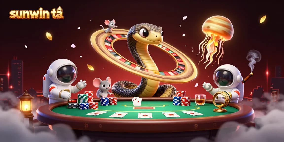 Experience excitement with sunwin tải as tiny astronaut mice bet around a cosmic roulette wheel.