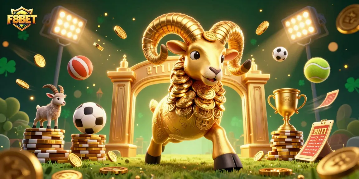 Experience thrilling gameplay at F8BET with golden ram heralding exciting bets and wins.