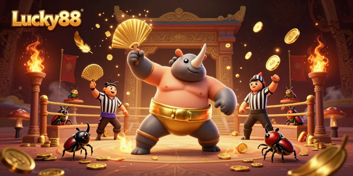 Experience the thrilling gameplay of Lucky88 with vibrant 3D illustrations and gold coin rush.