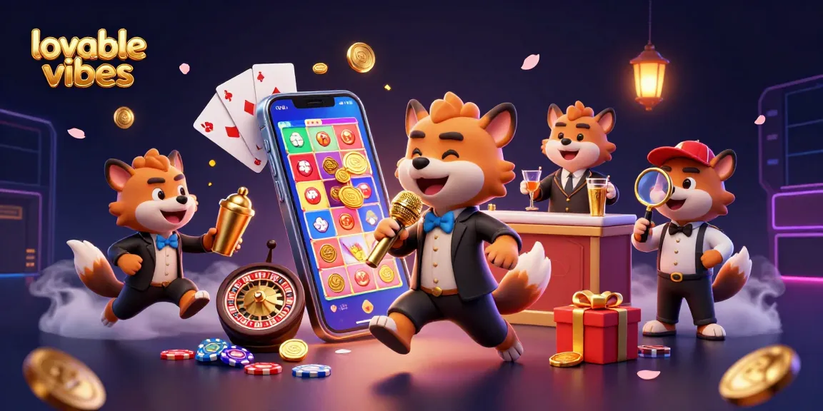 Experience playful hyenas in a vibrant casino setting, showcasing lovablevibes with exciting slot games.