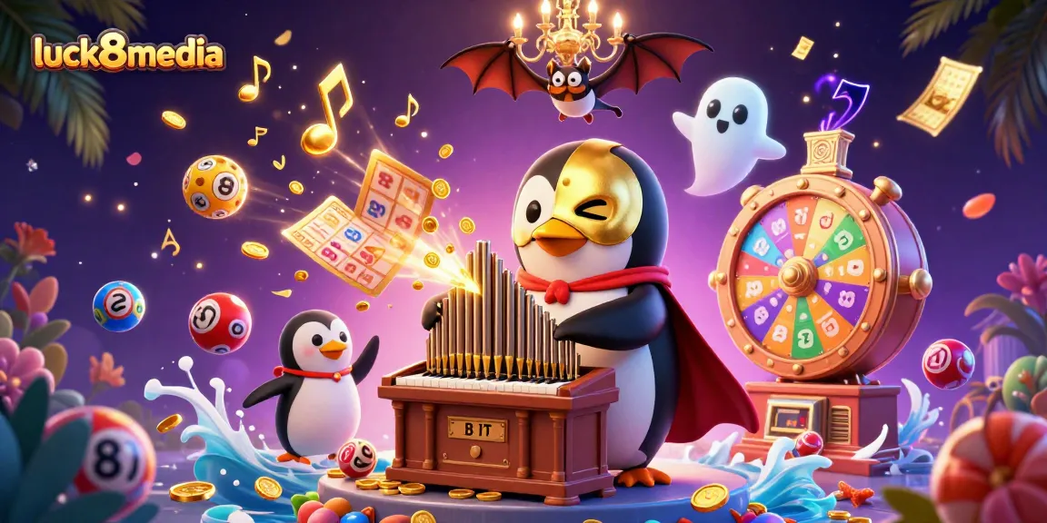 Watch luck8media's captivating casino scene with vibrant lottery elements and stunning visual detail.