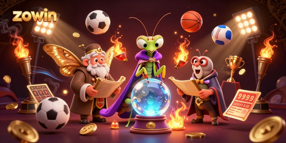 Zowin captivates gamers with a dazzling scene of fortune tellers and dynamic sports betting elements.