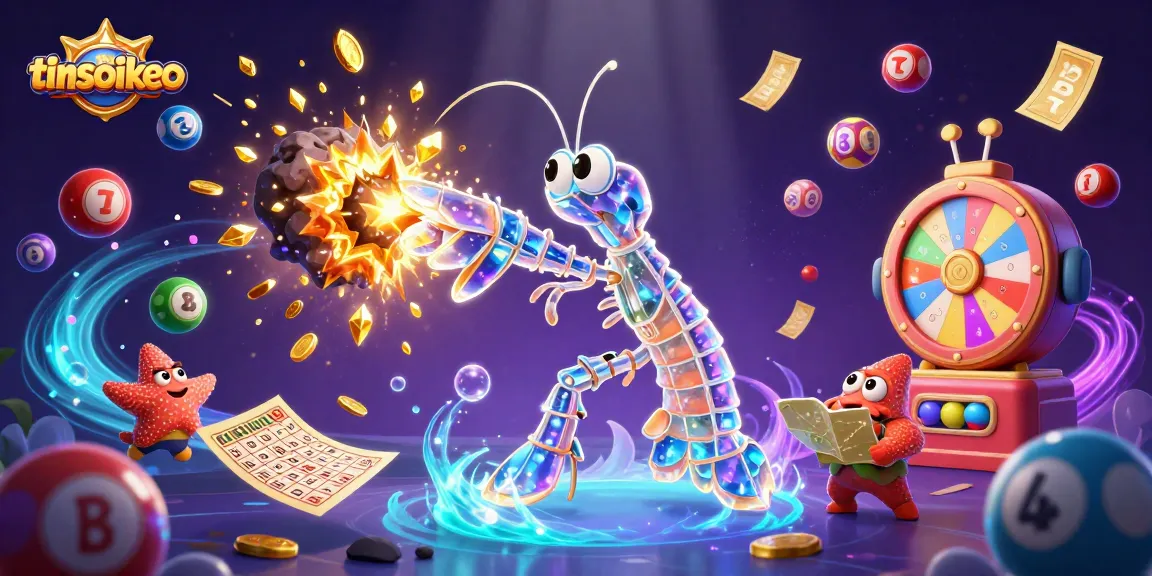 Experience thrilling gameplay with tinsoikeo's animated lottery scene featuring colorful bouncing balls.