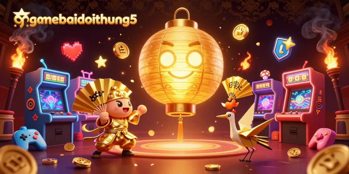 Experience gamebaidoithuong5 with vibrant 3D illustration showcasing casino excitement and gaming elements.