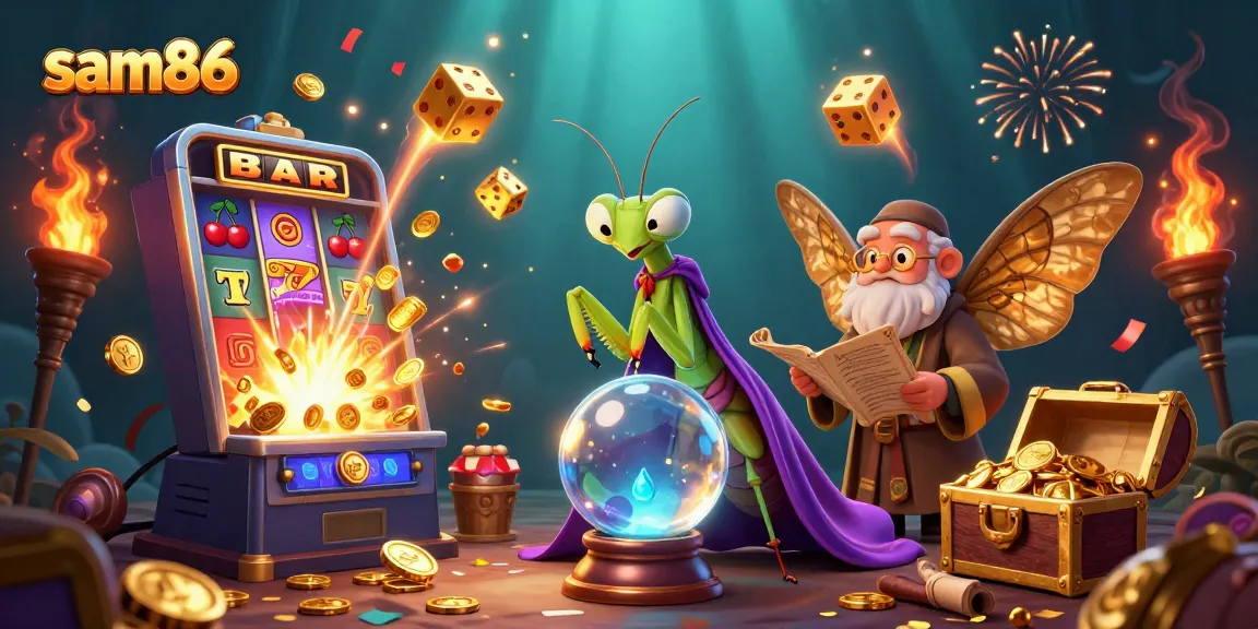 Experience thrilling gameplay at sam86 with vibrant 3D illustrations of casino adventures and games.