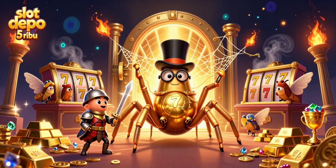 Spin the reels at slot depo 5 ribu's vibrant casino filled with treasures and excitement.