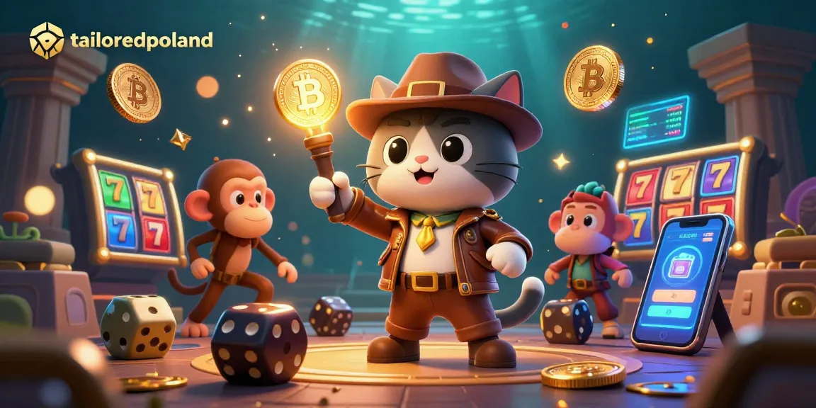 Engage with tailoredpoland's immersive casino adventure featuring a skilled explorer and vibrant gambling artifacts.
