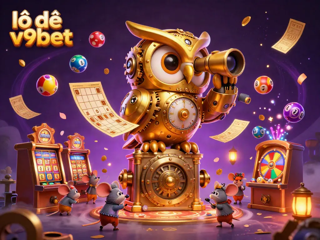 Experience dynamic lottery gaming with lô đề v9bet, featuring colorful balls and engaging casino elements.