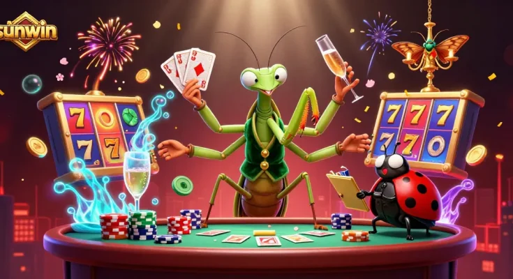 Experience thrilling gameplay at sunwin with vibrant casino elements and dynamic character interactions.