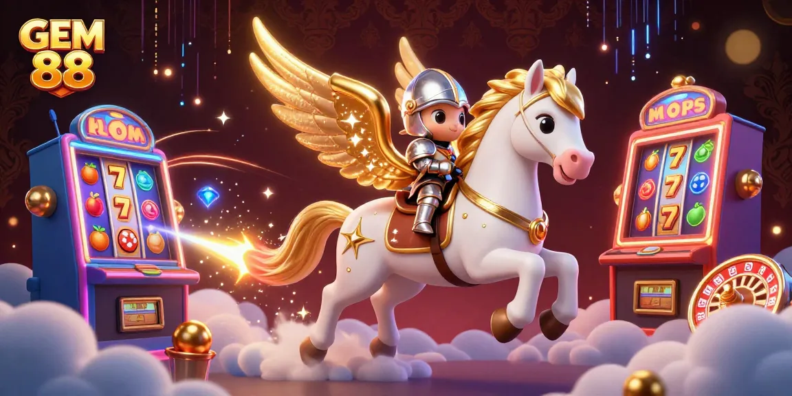 Experience thrilling gaming with GEM 88's colorful slot machines and dynamic characters.