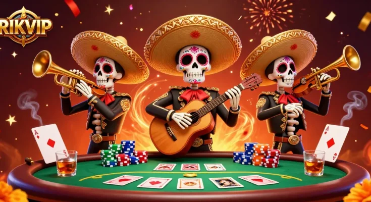 Engage in thrilling card games at RIKVIP with vibrant characters and dynamic poker elements.