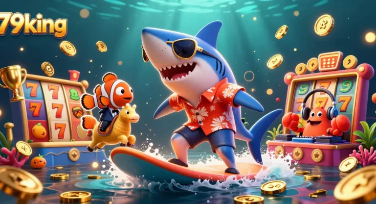 Experience winning moments with 79king's vibrant 3D casino adventure featuring exciting game characters.